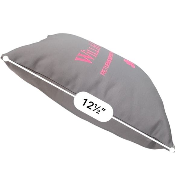 Will & Grace Throw Pillow Decorative NBC Gray Pink Novelty Rare Fan Gift NWOT - Picture 4 of 7